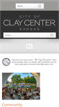 Mobile Screenshot of cityofclaycenter.com